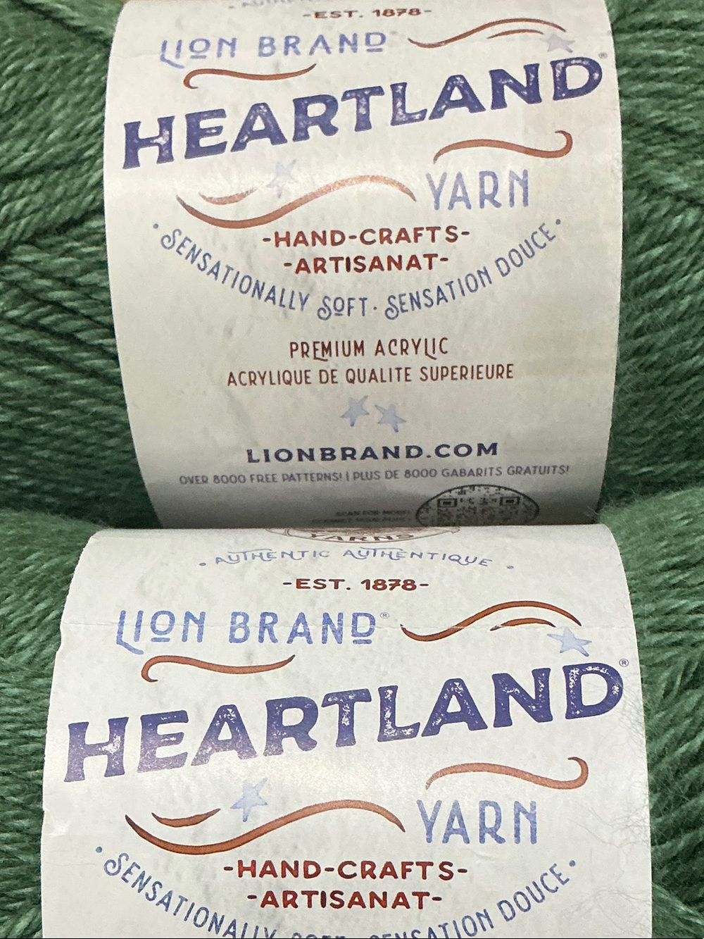 Lion Brand Heartland Yarn in Rocky Mountains - 2 Skeins - Picture 2 of 8